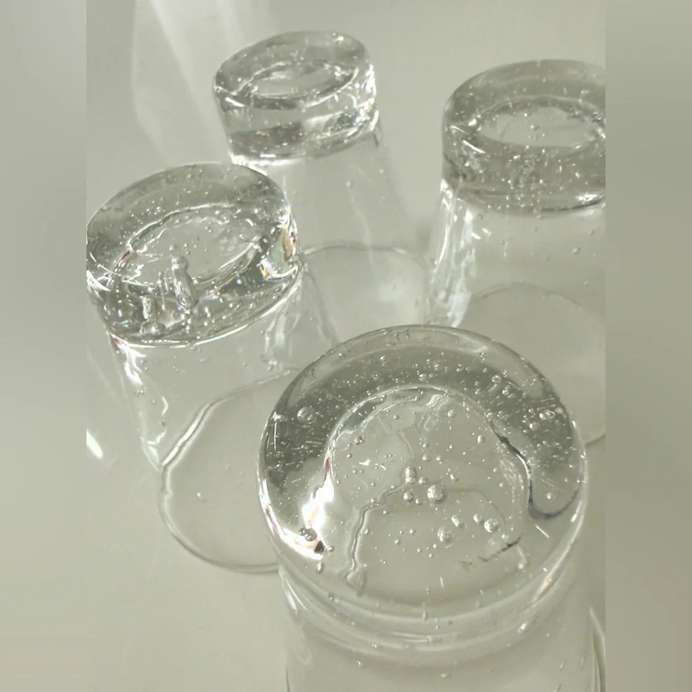 Set of 4 Pottery Barn Recycled Glass Shot Glasses
